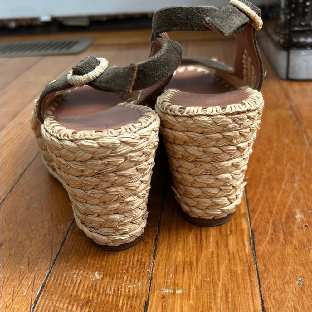 Tory Burch Green Espadrille Slip-On Shoes - Picture 2 of 4
